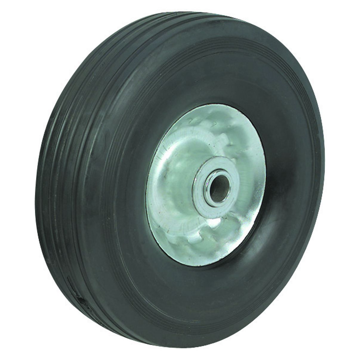 HAUL-MASTER 10 in. Solid Rubber Tire with Steel Hub