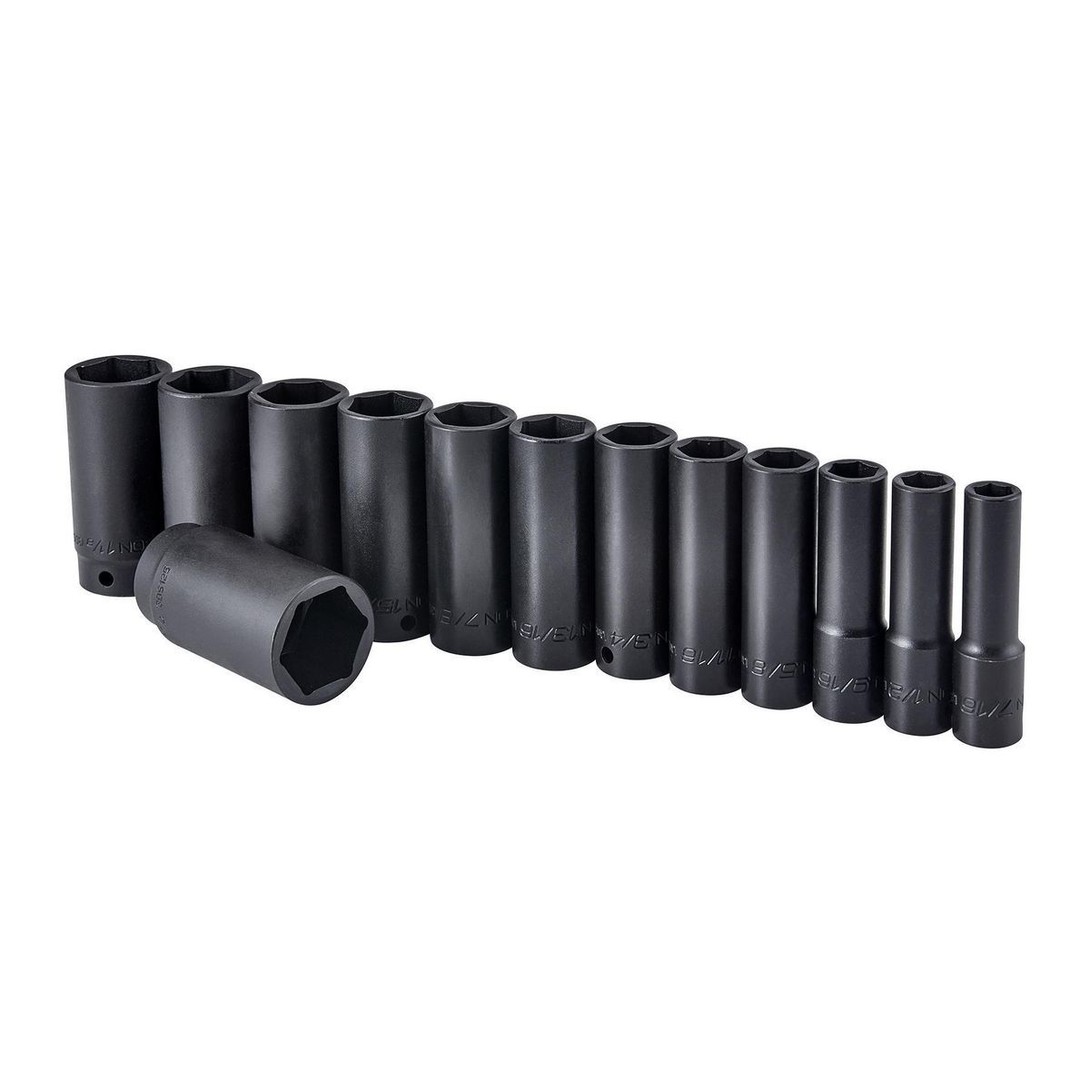 ICON 1/2 in.  Drive SAE Professional Deep Impact Socket Set, 13 Piece