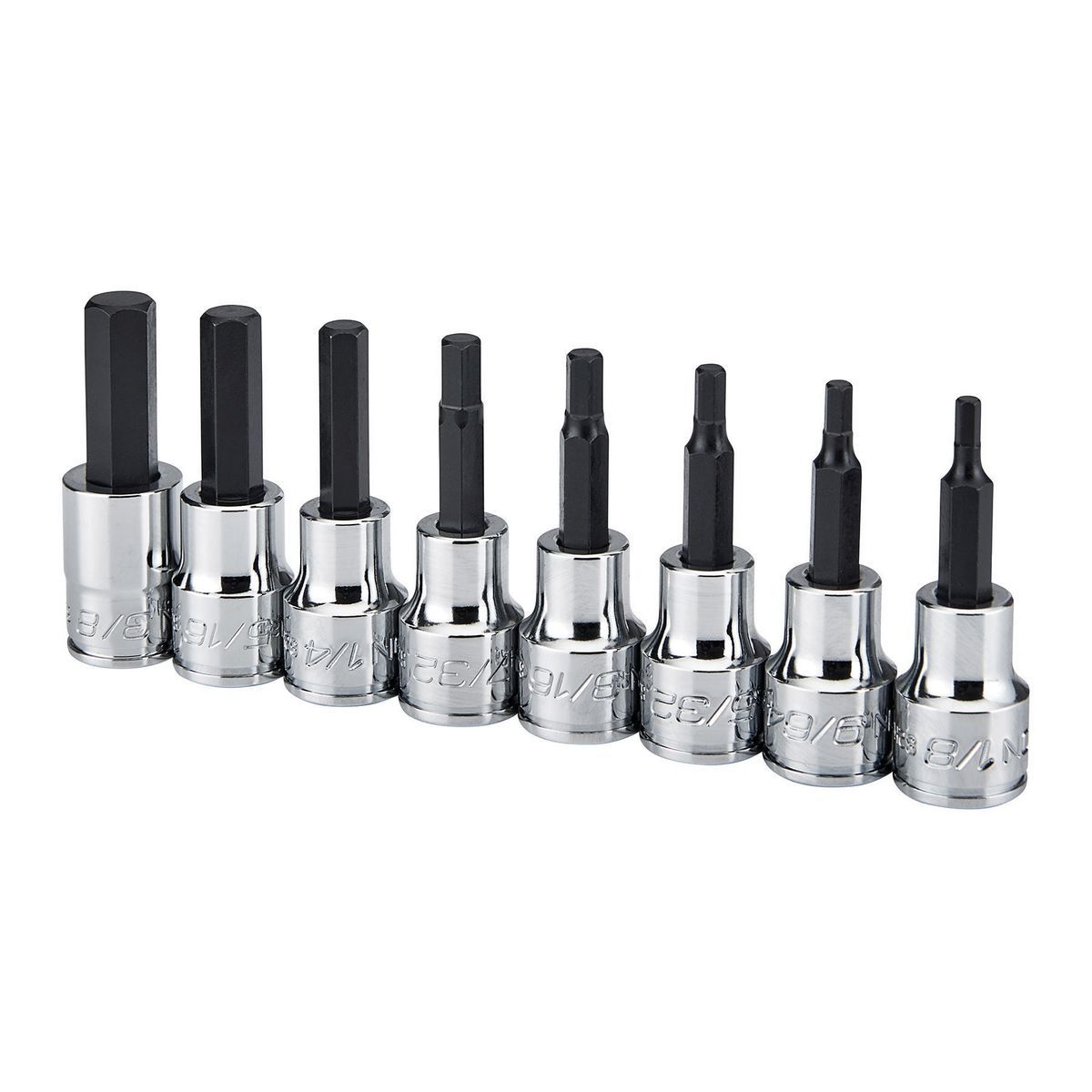 ICON 3/8 in. Drive SAE Professional Hex Bit Socket Set, 8 Piece