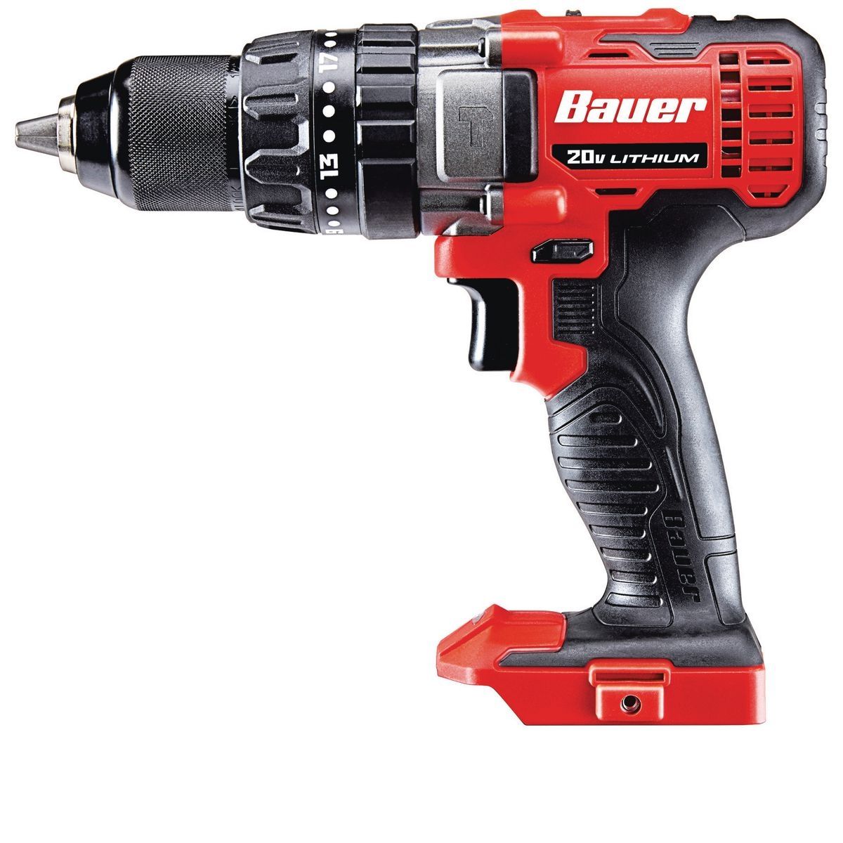 BAUER 20V Cordless 1/2 in. Variable Speed Hammer Drill/Driver - Tool Only