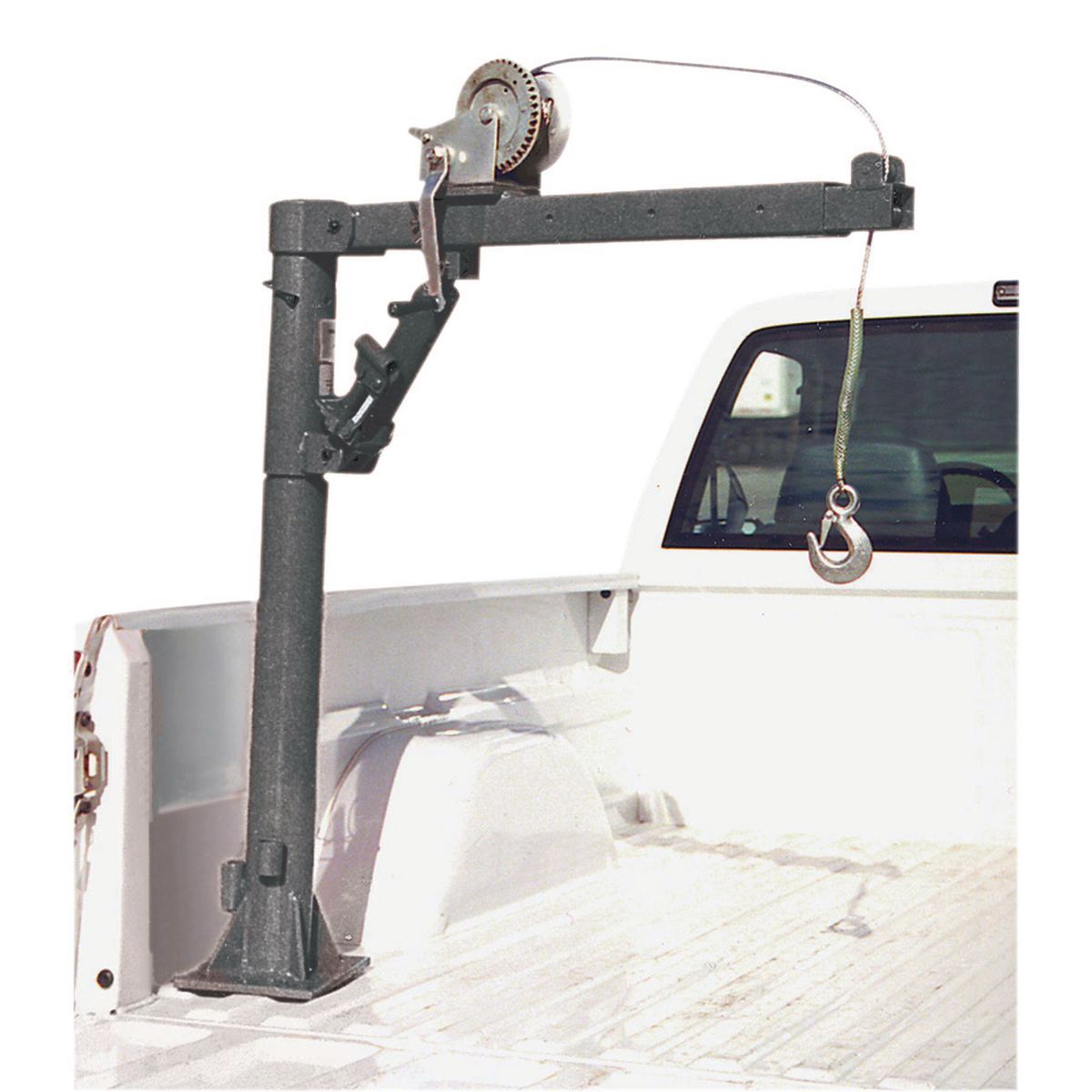 HAUL-MASTER 1/2 Ton Capacity Pickup Truck Bed Crane with Hand Winch