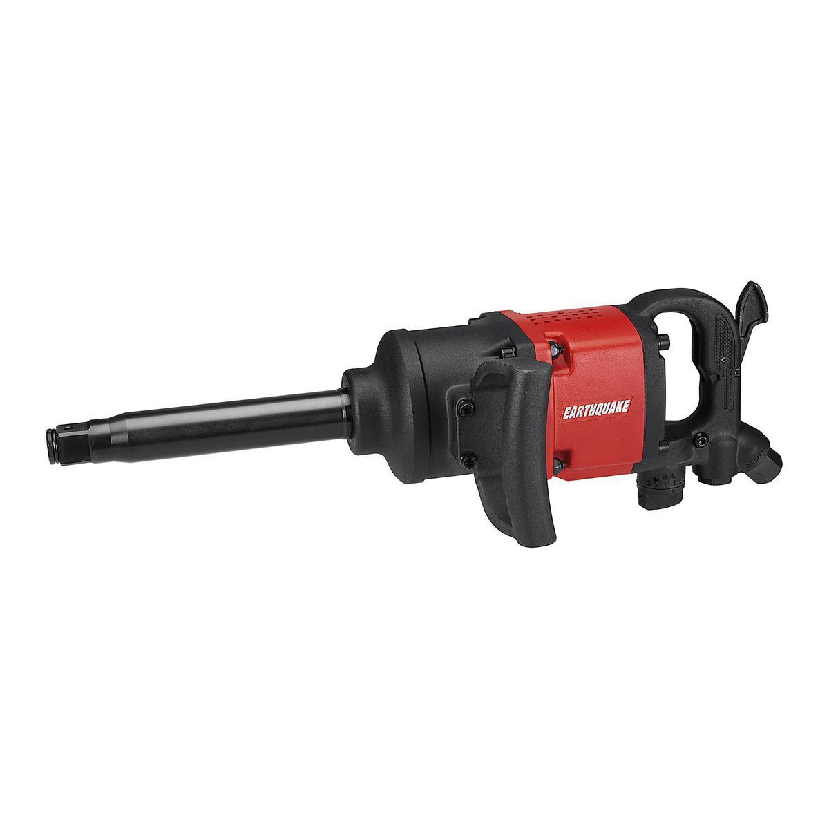 EARTHQUAKE 1 in. D-Handle Aluminum Air Impact Wrench, 8 in. Extended Anvil, Pinless, 2500 ft. lbs.