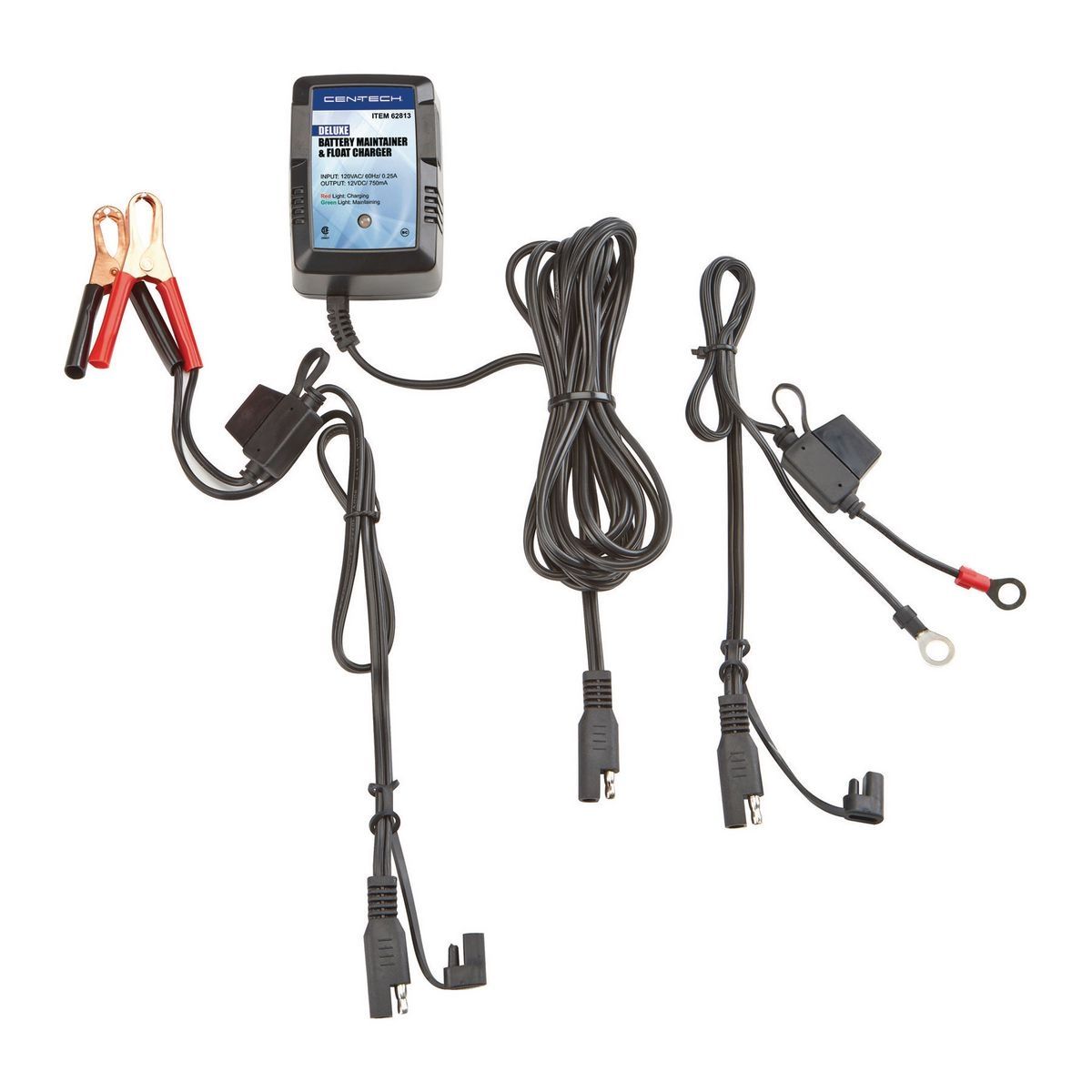 CEN-TECH 12V Deluxe Battery Maintainer and Float Charger