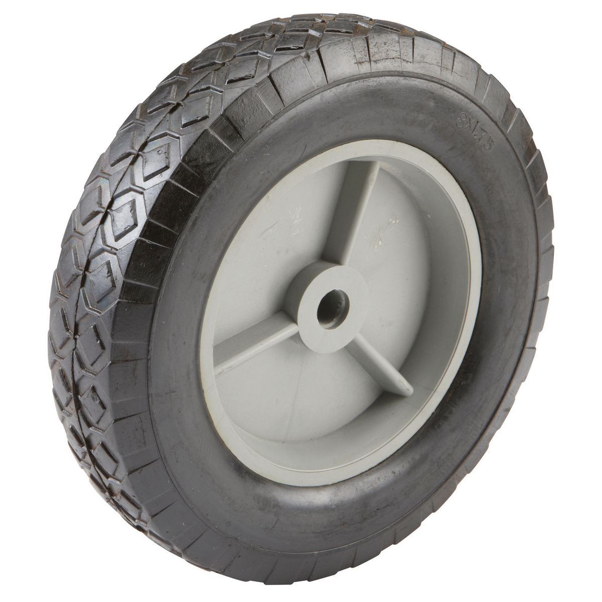 MARTIN WHEEL 8 in. Solid Rubber Tire with PVC Hub