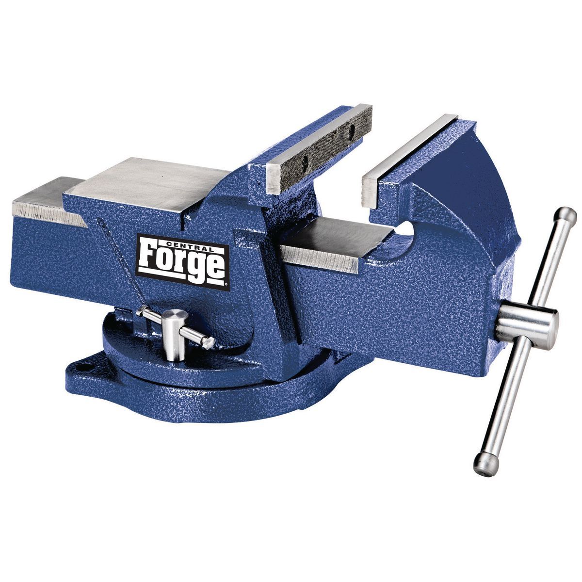 CENTRAL FORGE 6 in. Swivel Vise with Anvil