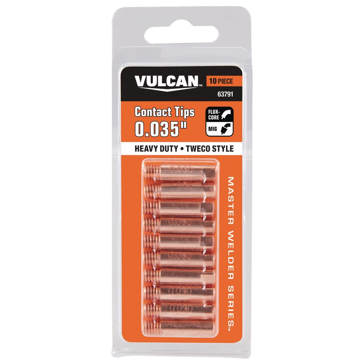 VULCAN 0.035 in. MIG Welding Contact Tips, 10 Pack