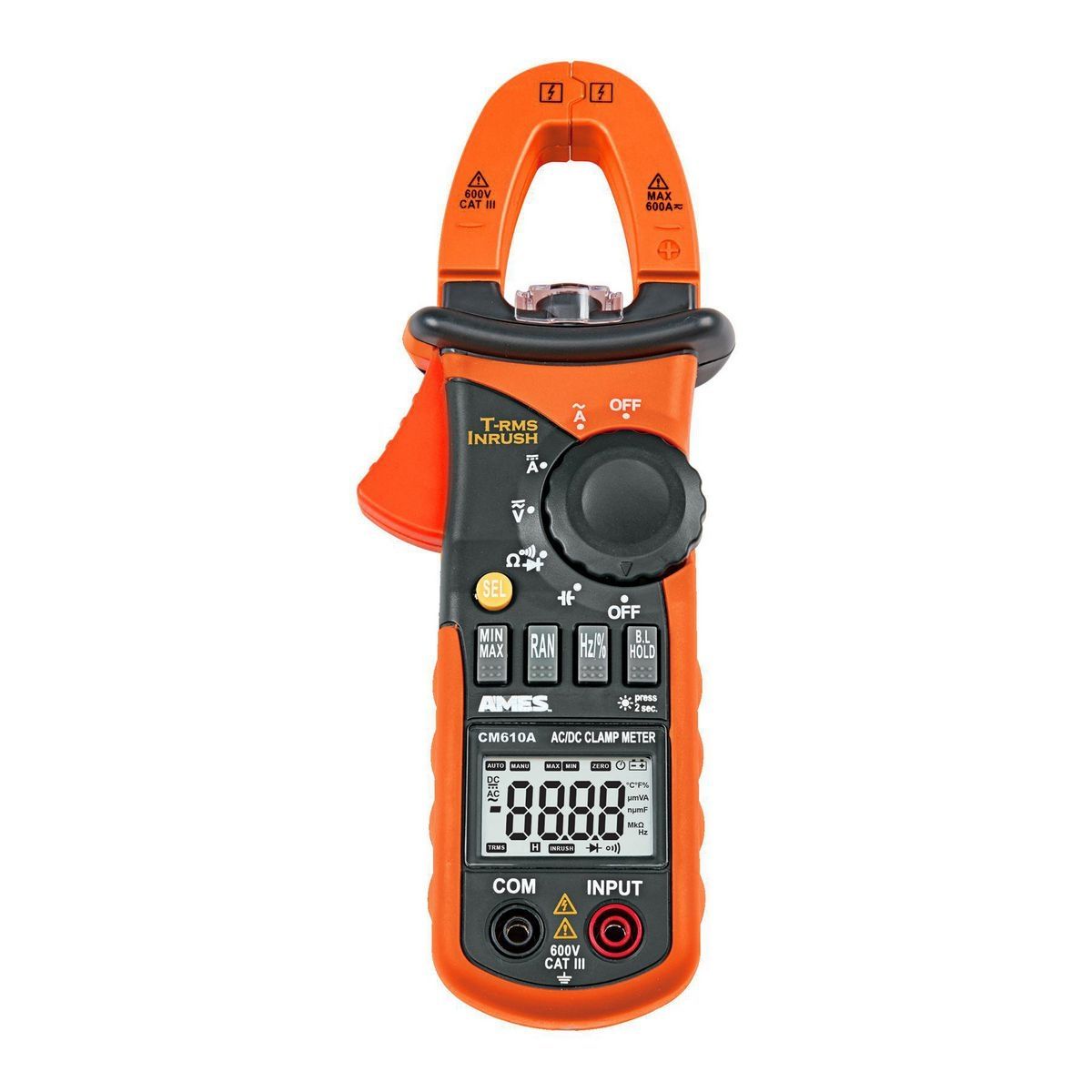 AMES INSTRUMENTS CM610A 600A T-RMS AC/DC Clamp Meter