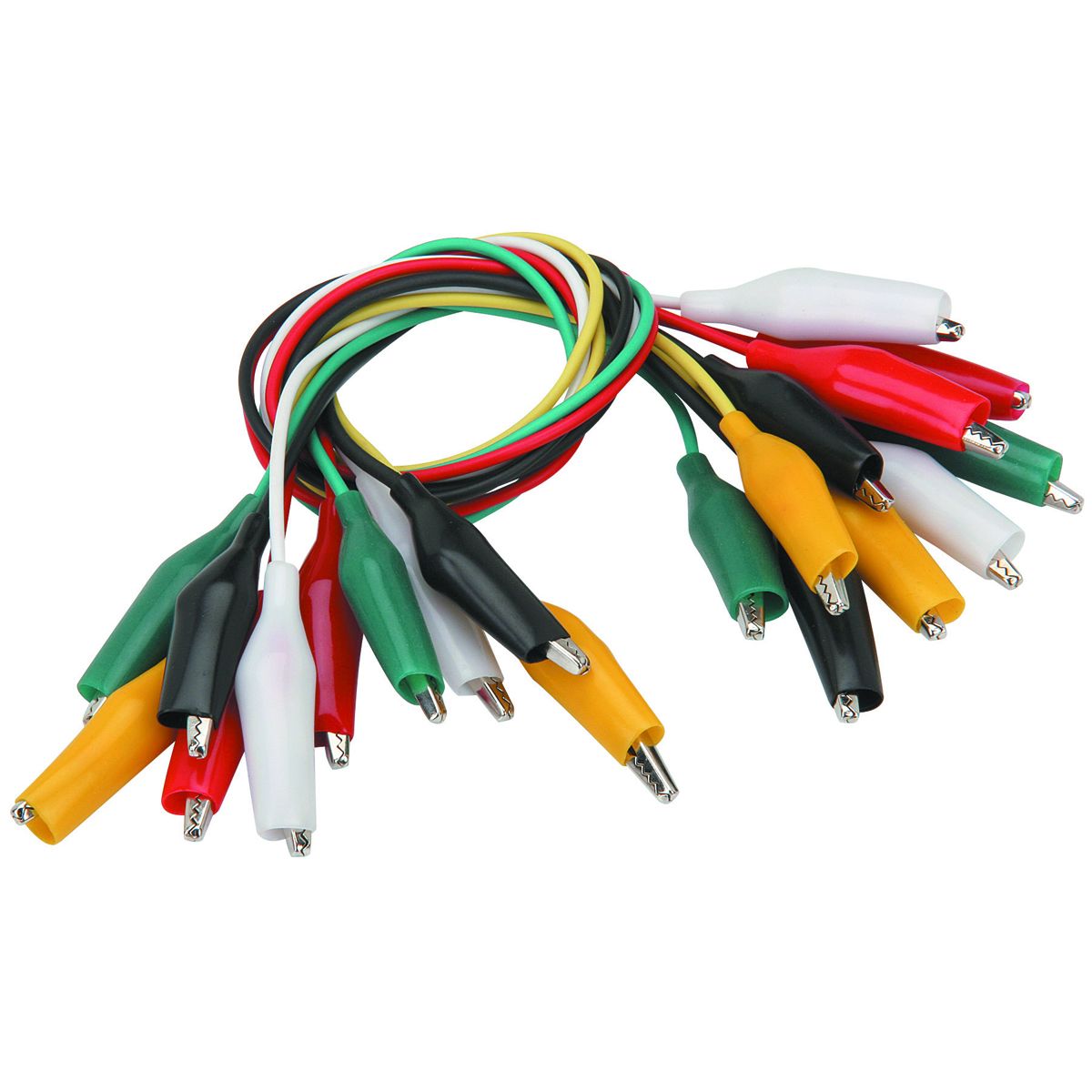 CEN-TECH 18 in. 5 Colors Test Lead and Alligator Clips Set