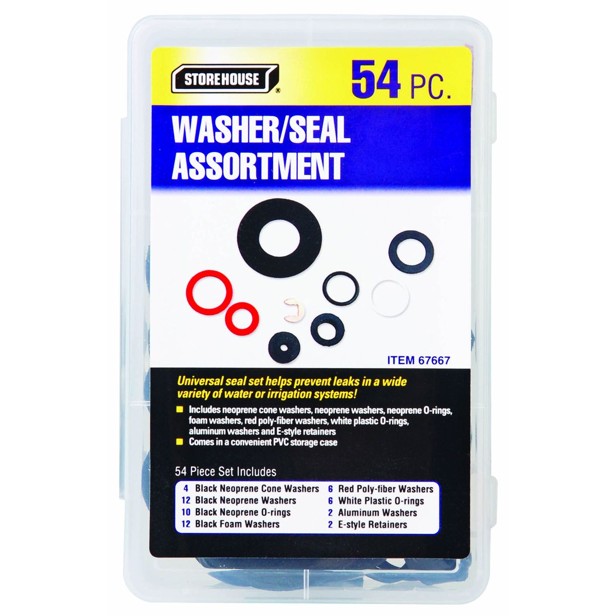 STOREHOUSE 54 Piece Washer/Seal Assortment