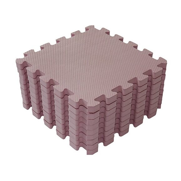 playmat junior 90 cm foam pink 9-piece