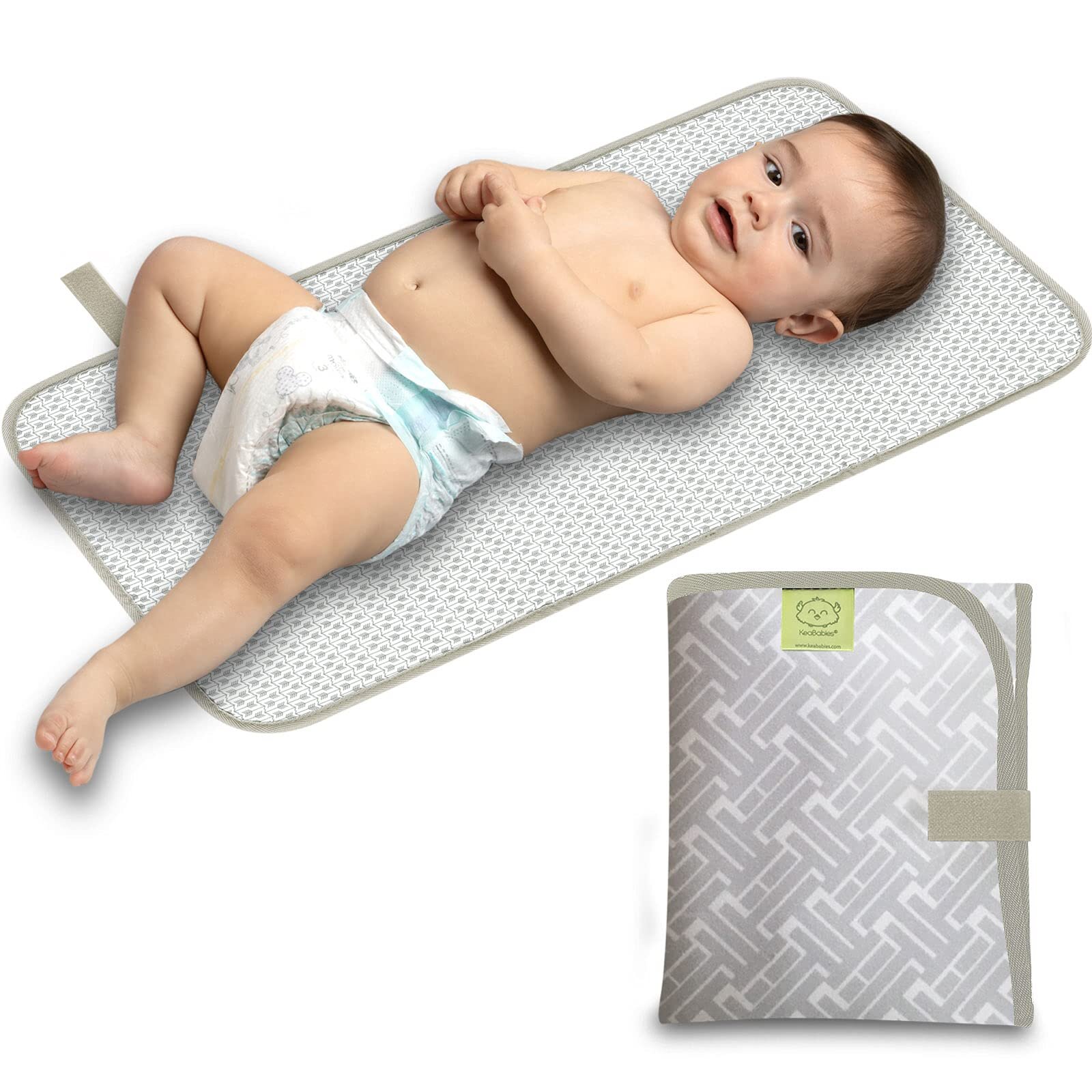 Portable Diaper changing Pad - Waterproof Foldable Baby changing Mat - Travel Diaper change Mat - Lightweight