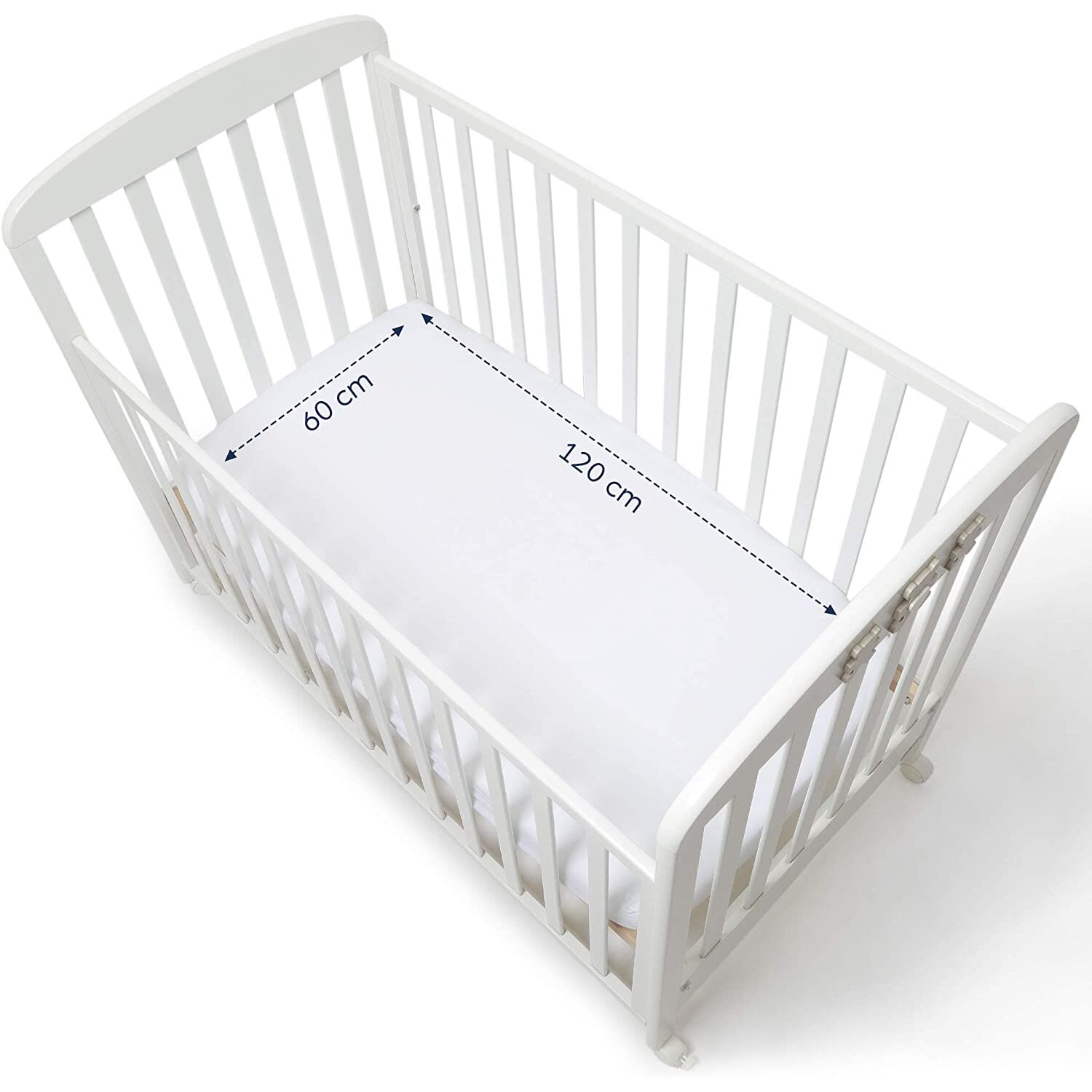 Niimo Cot Bed Sheets Fitted 100% Soft Cotton for Baby Bed Cot and Cradle with Mattress Dimensions 120 x 60 cm Washable in Washing Machine