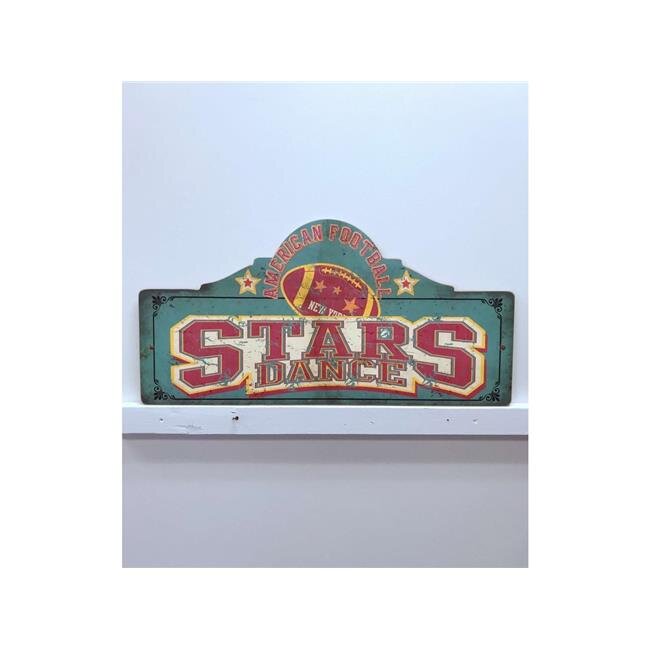 Mr. MJs Trading IV-W14-G155 Stars Wooden Sign Wall Decor
