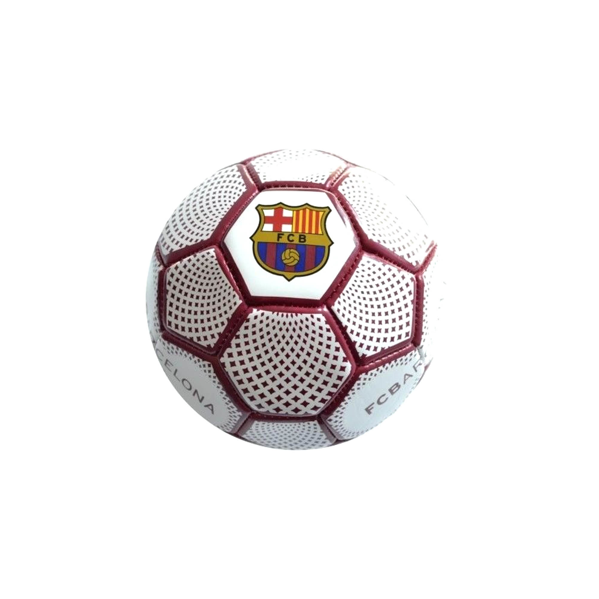 FC Barcelona Diamond Official Supporter Mini Football Soccer Ball White - Size 1