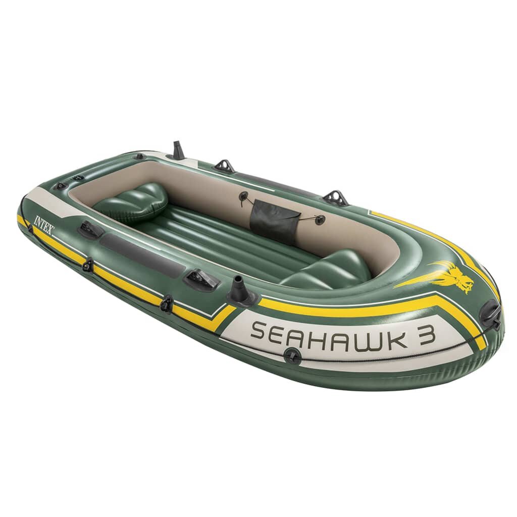 Intext Inflatable Boat Set Seahawk 3 Compact with Trolling Motor and Bracket