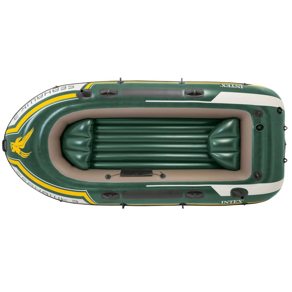 Intext Inflatable Boat Set Seahawk 3 Compact with Trolling Motor and Bracket