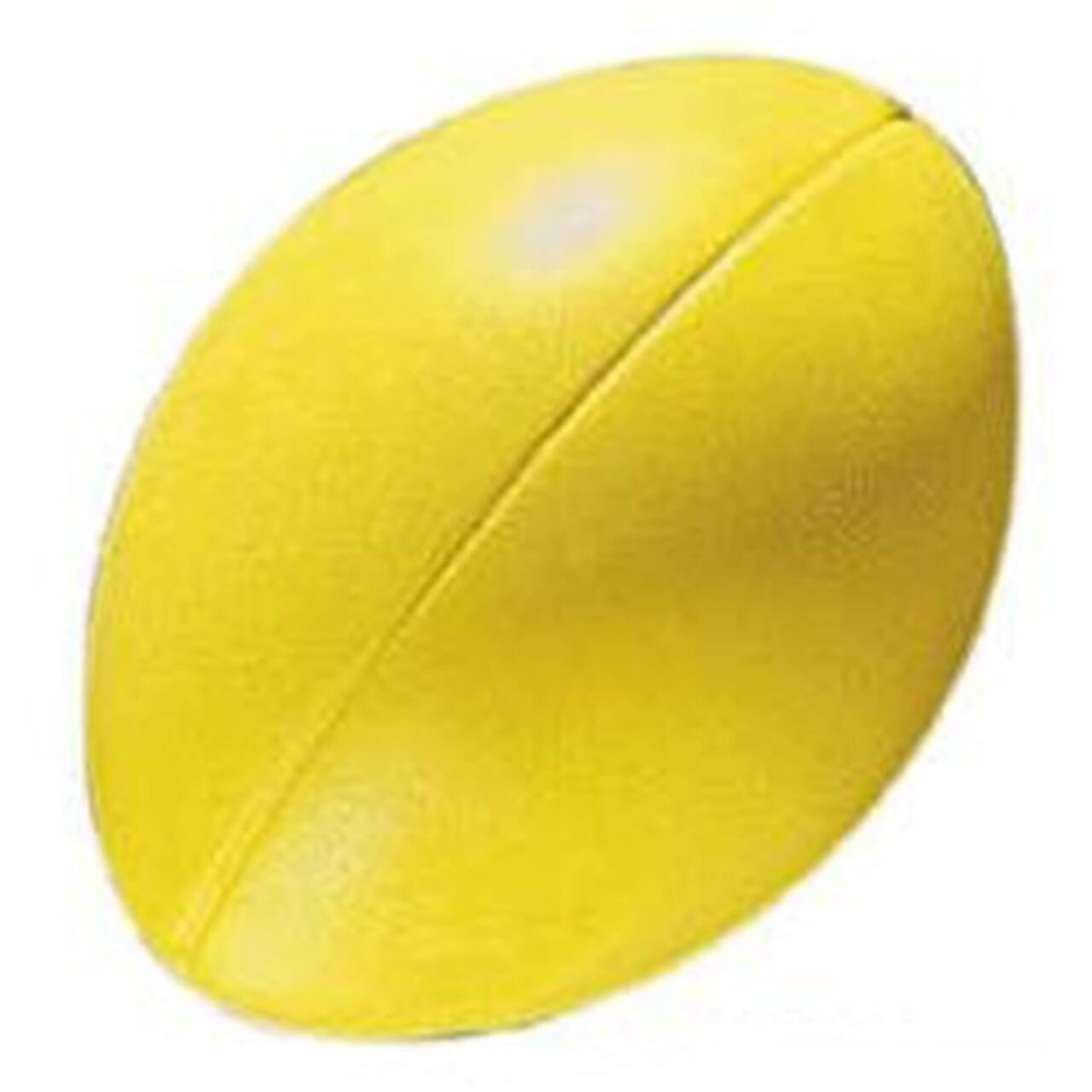 SOFT SPONGE RUGBY BALL LIGHTWEIGHT INDOOR & OUTDOOR PLAY FOAM BALL YELLOW SIZE-4