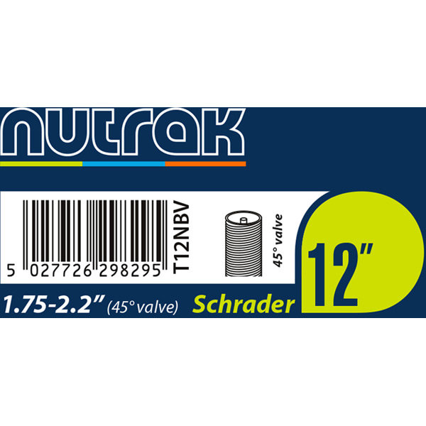 Nutrak Schrader Inner Tube With 45 Degree Bent Valve