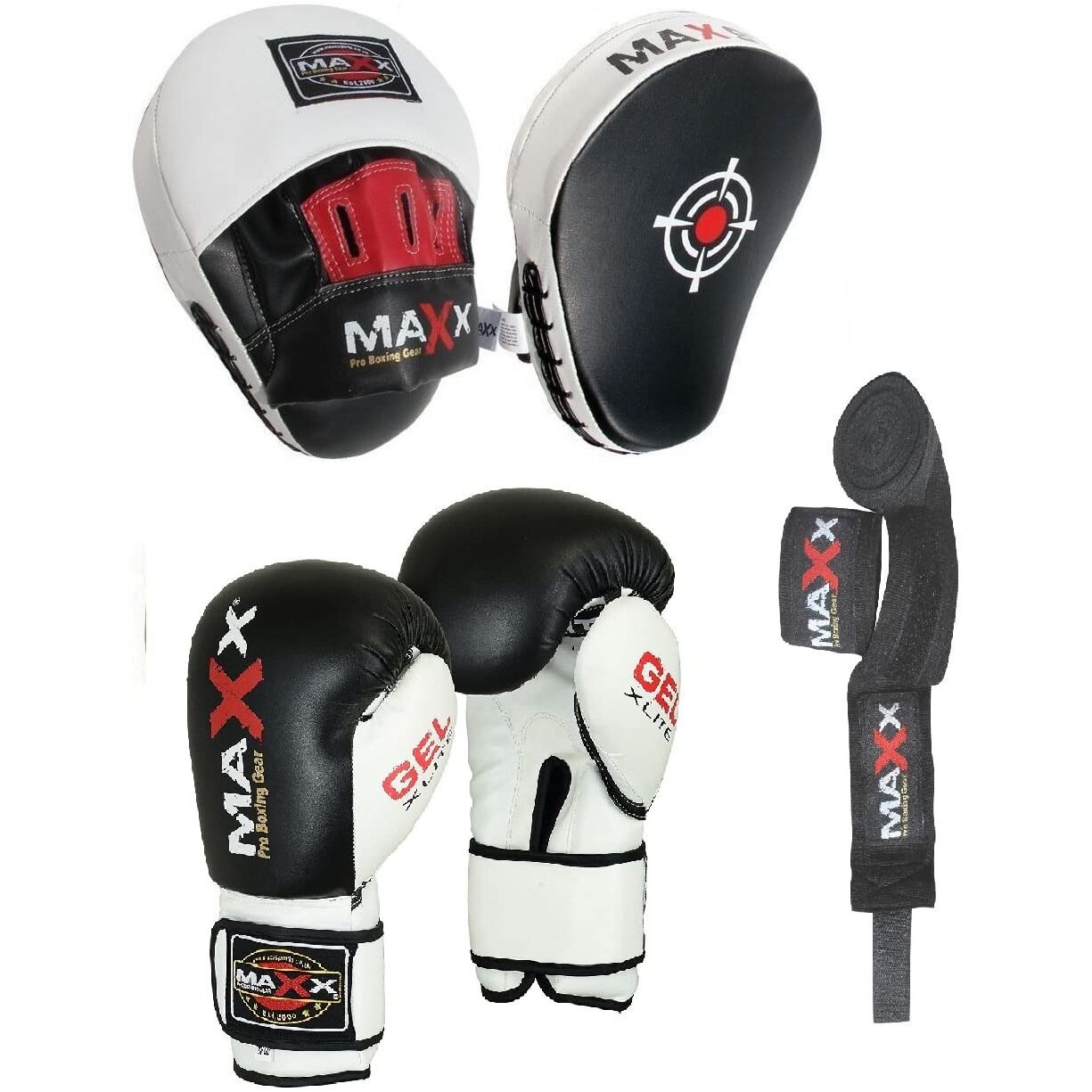 Focus pads Set  with BOXING GLOVES |  CURVED Jabs