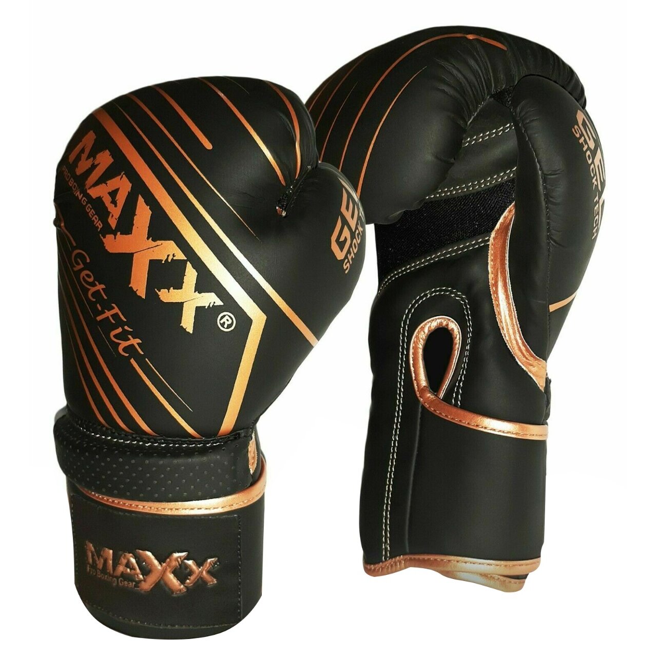 Maxx? Maya Leather GEL Boxing Gloves MMA Training Fight Sparring Glove Pad