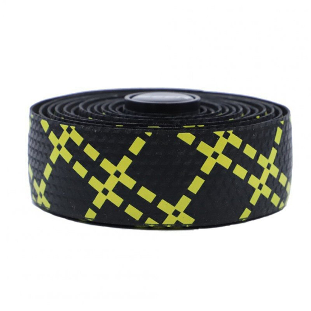 Single Double Color Anti-skid Sweat Absorbtion Silica Gel Highway Bicycle Strapping  Black + yellow