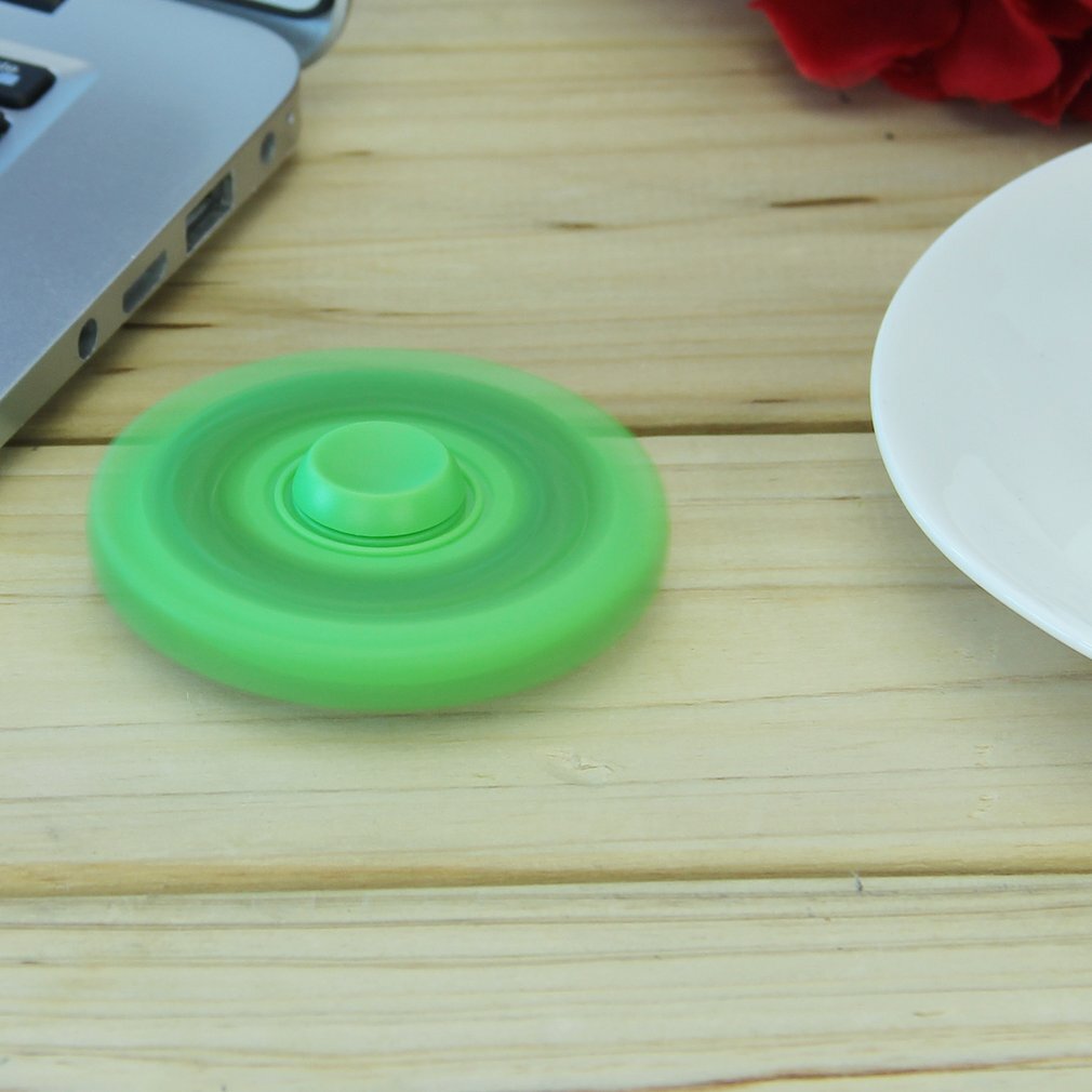 Colorful Balls Hand Spinner Fingertip Toy Plastic UFO Shaped Finger Spinner