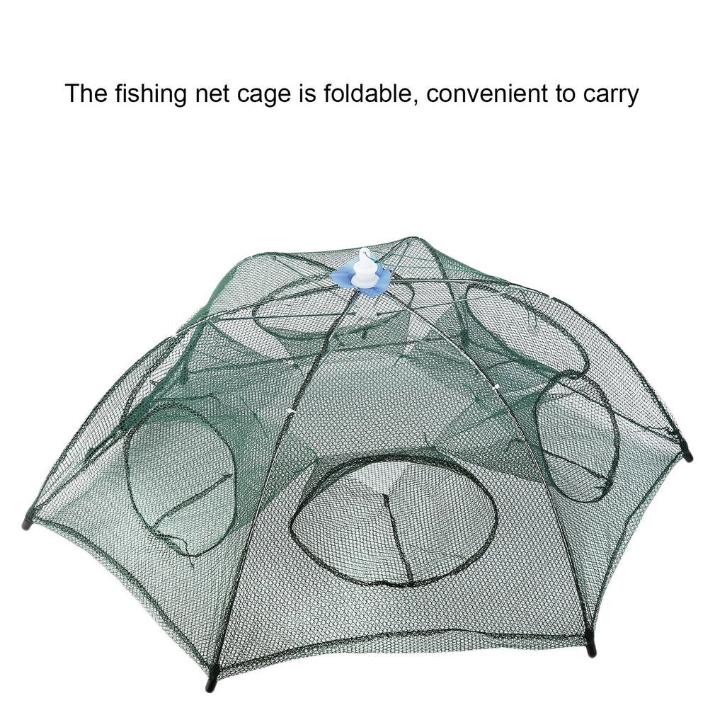 Foldable Fishing Bait Net Trap Cast Dip Cage Crab Fish Minnow Crawdad Shrimp