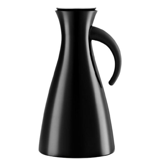vacuum jug 1 liter stainless steel/glass black