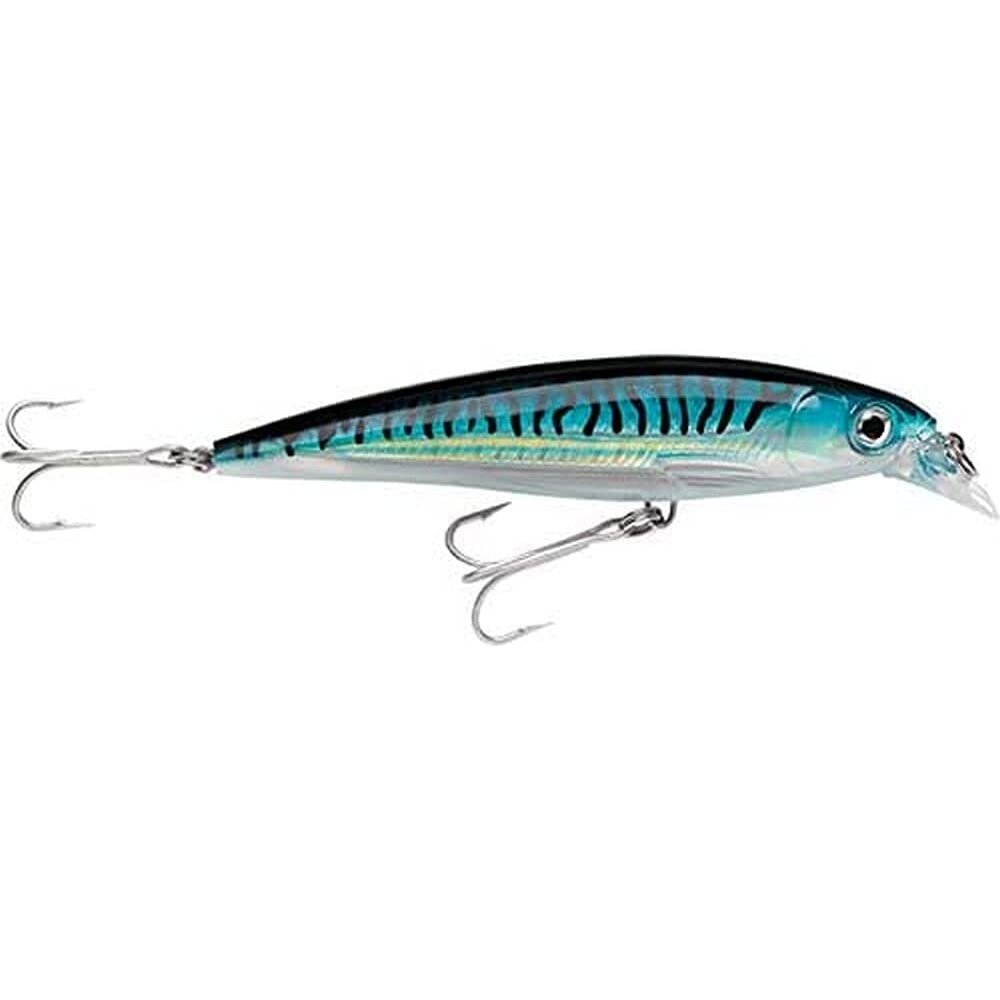 Rapala X-Rap Saltwater Lure with Two No 3 Hooks, 4-6ft Swimming Depth, 4" Size, Silver Blue Mackerel