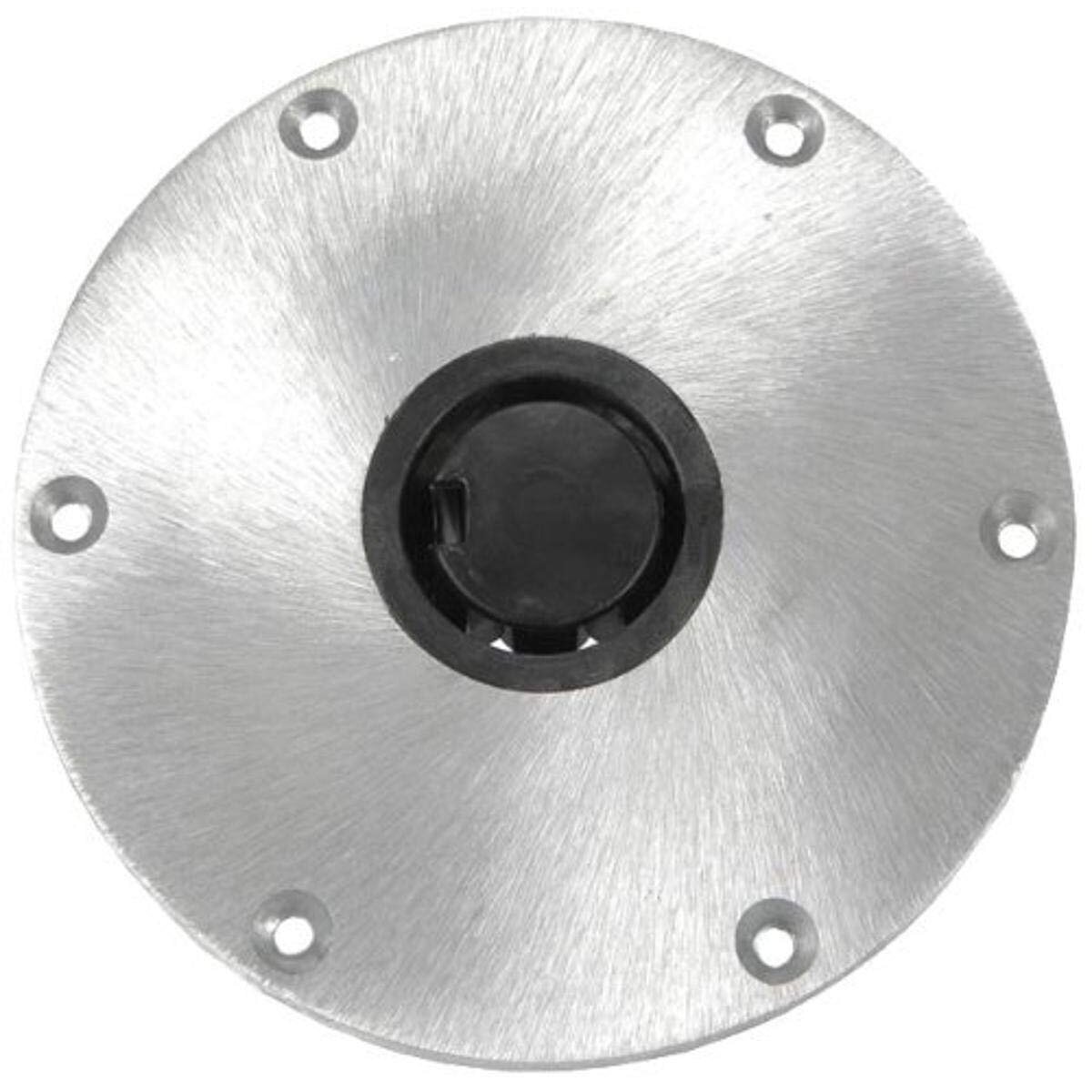 Springfield Marine 1300750-1 9"" Round Aluminum Base - for Plug-in Posts (3001.9830)