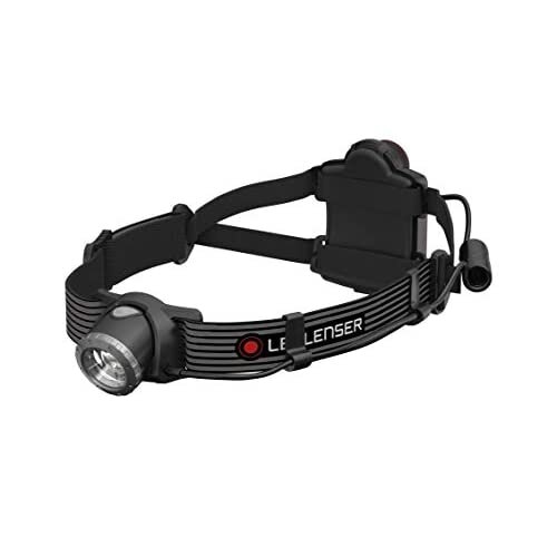 Ledlenser H7 SE Headlamp LED Allround Head Torch 300 Lumens 160 m Beam Distance 30 Hours Focusable with Rear Light Batteries and USB Cable Pack o