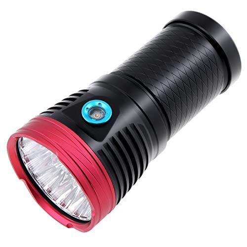 25000 Lumens LED Torch, Brightest Tactical LED Flashlight Handheld 16*XML-T6 LED Flashlights with 3 Modes,Waterproof Portable Torch Lamp for