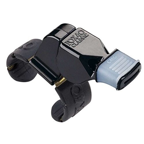 Fox 40 Classic CMG Official Finger Grip Whistle , Black