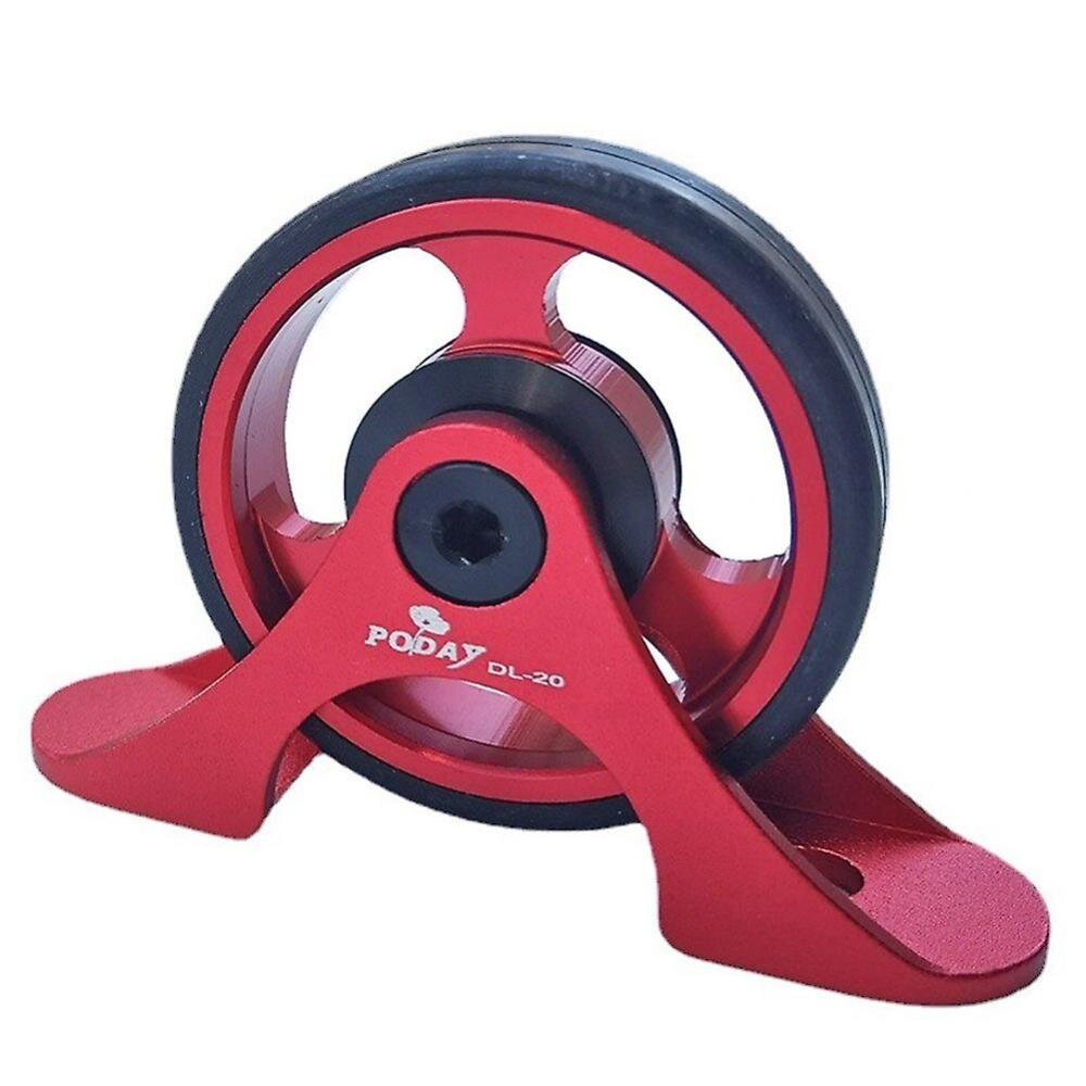 Poday 1 Pcs Bicycle Easy Wheel For Brompton Rear Mudguard Red