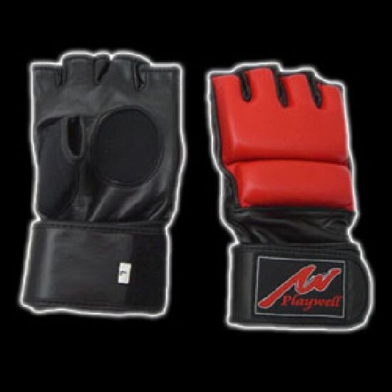 PLAYWELL PRO MMA GENUINE LEATHER COMBAT GLOVES - X-LARGE
