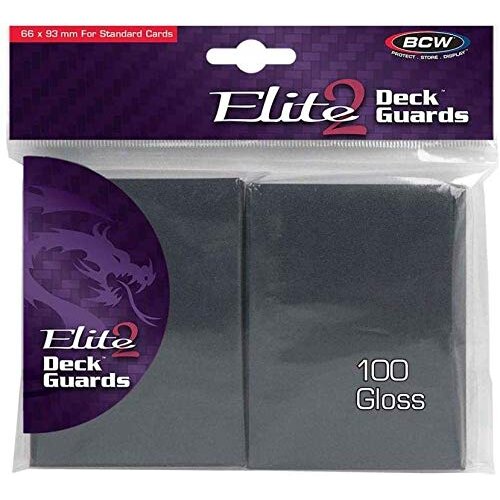 BCW Elite 2 Gloss Card Sleeves  Cool Gray (100)
