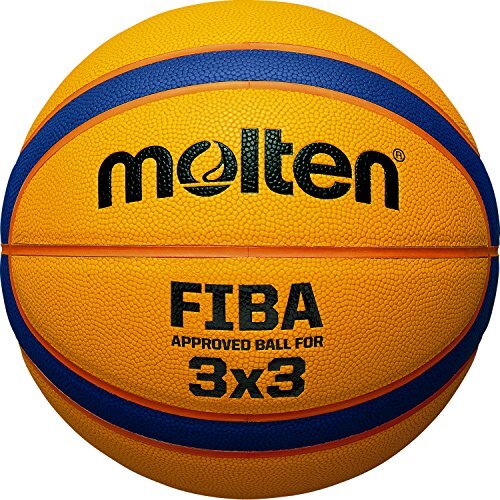 Molten Unisex Adult Basketball ball B33T5000 Fiba 3x3 Basketball Balls - yellow/blue/orange, 6