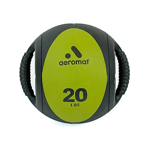 Aeromat Dual Grip Power Medicine Ball, 9cm/20-Pound, Black/Bronze