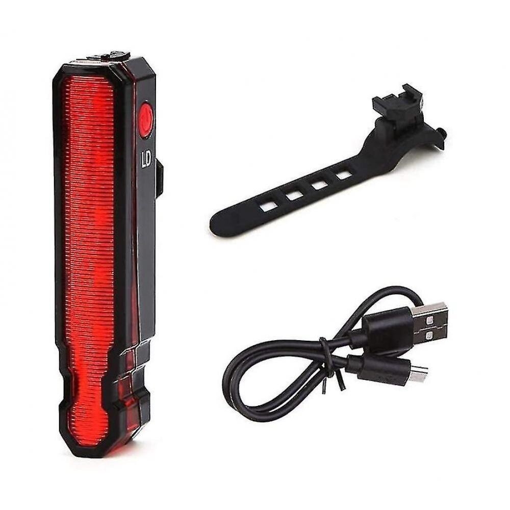 3 Modes Spider Rear Led Taillight Night Run Backpack Camping Ideal For Any Road Bike Decoration.(black)