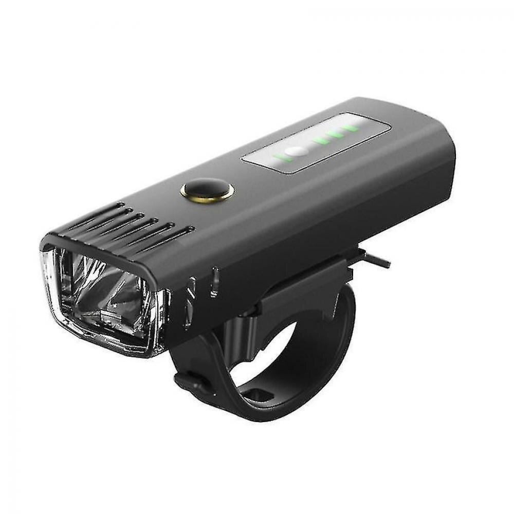 Bike Light, Usb Rechargeable Super Bright Led Waterproof Headlight , 4 Light Mode Cycle Lightblack