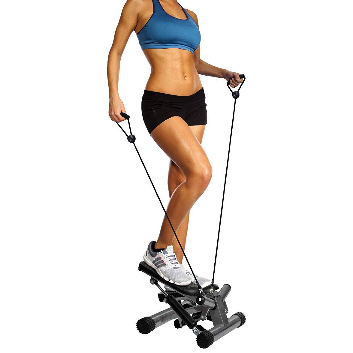 BalanceFrom Adjustable Stepper Stepping Machine with Resistance Bands, gray
