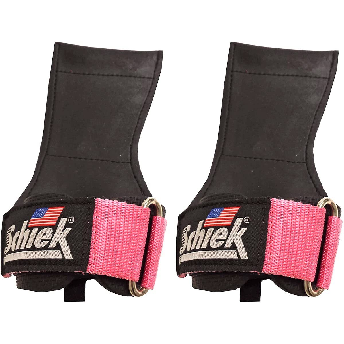 Schiek Sports Model 1900 Ultimate grip Weight Lifting Straps - Medium - Pink