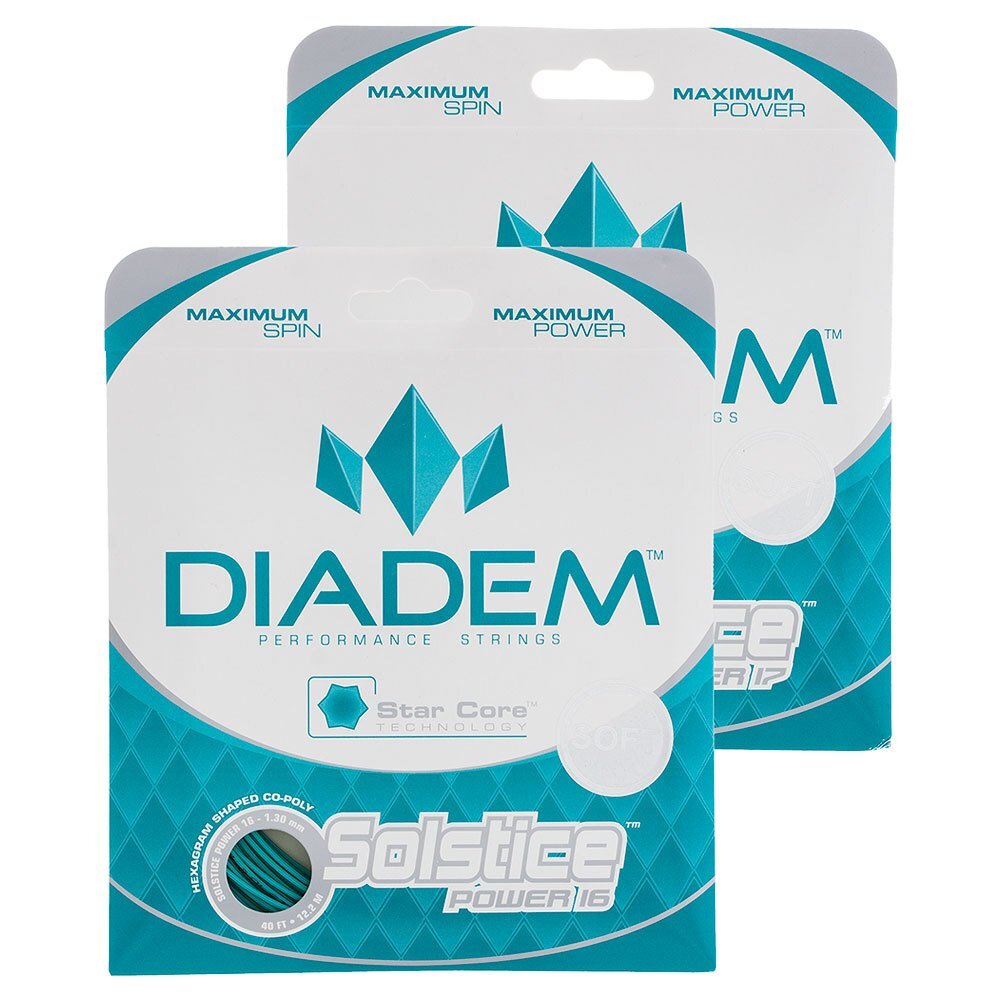 Diadem Solstice Power (16L-125mm) Tennis String (Teal)