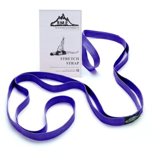 Black Mountain Products Stretch Strap with Instructional Guide, Blue