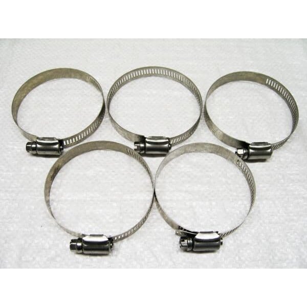 Stainless Steel Hose Clips x5 (6MM-16MM O Clamps T Bolt Pipe Worm)