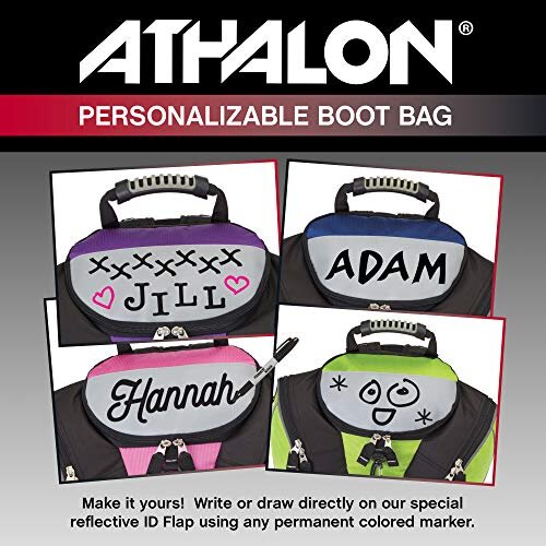 Athalon PERSONALIZEABLE ADULT BOOT BAG/BACKPACK  SKI - SNOWBOARD  HOLDS EVERYTHING  (BOOTS, HELMET, GOGGLES