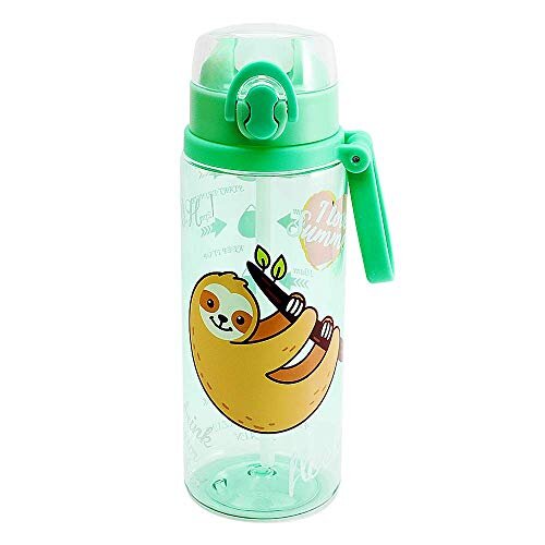 Home Tune Kids Water Drinking Bottle (680ml) - Tritan BPA Free, Wide Mouth, Auto Flip Cap, Secure Lock, Easy Open, Lightweight, Leak-Proof Time Marker
