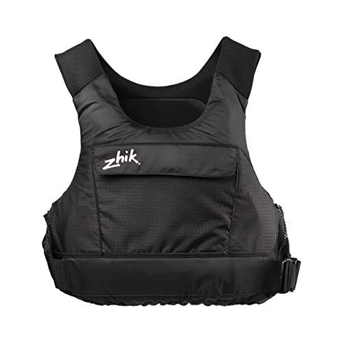 Zhik | P3 PFD - Black | Racing Style | Comfortable, Lightweight Life Vest | ISO-12402-5 CERTIFIED | Sailing, Kiteboarding, Kayaking, Fishing | Side