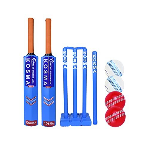 Kosma 2 Player Kwik Cricket Set with bag 2 Cricket Bats No 3