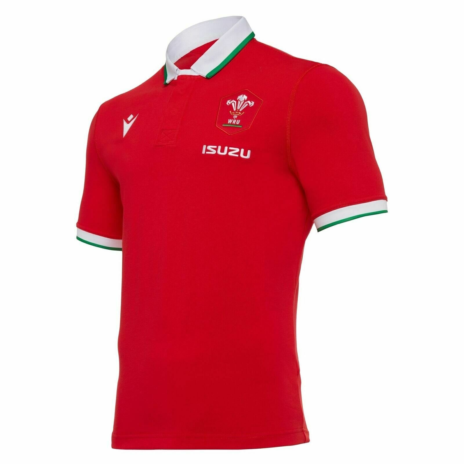 Wales Welsh Home Cotton Rugby Shirt Men's Adults